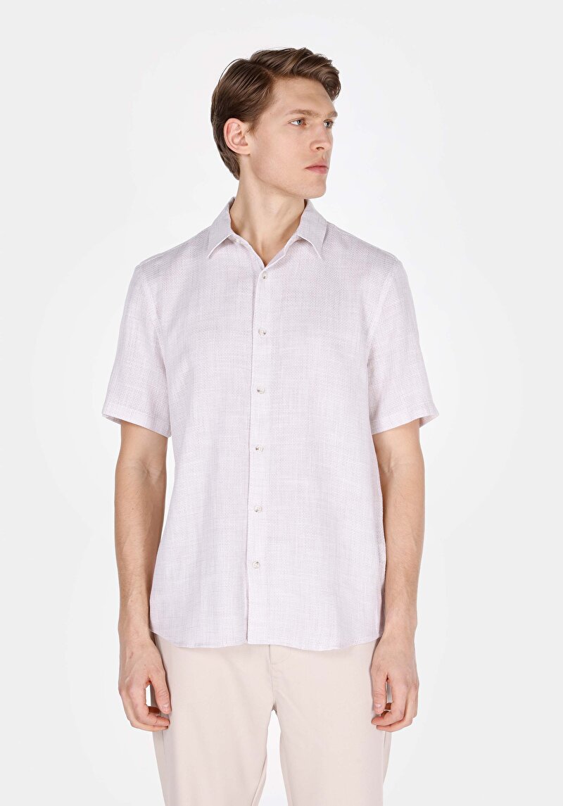 Зображення Сорочка З Коротким Рукавом Чоловіча Бежева  Cl1074517