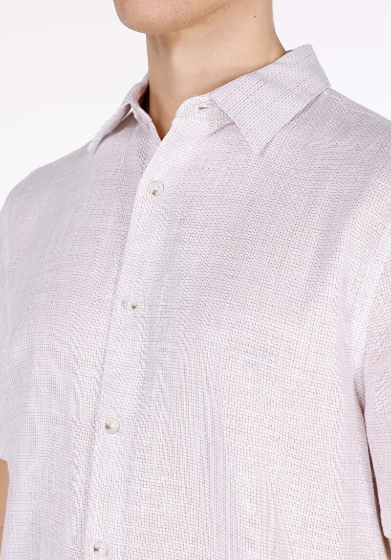 Зображення Сорочка З Коротким Рукавом Чоловіча Бежева Cl1074517