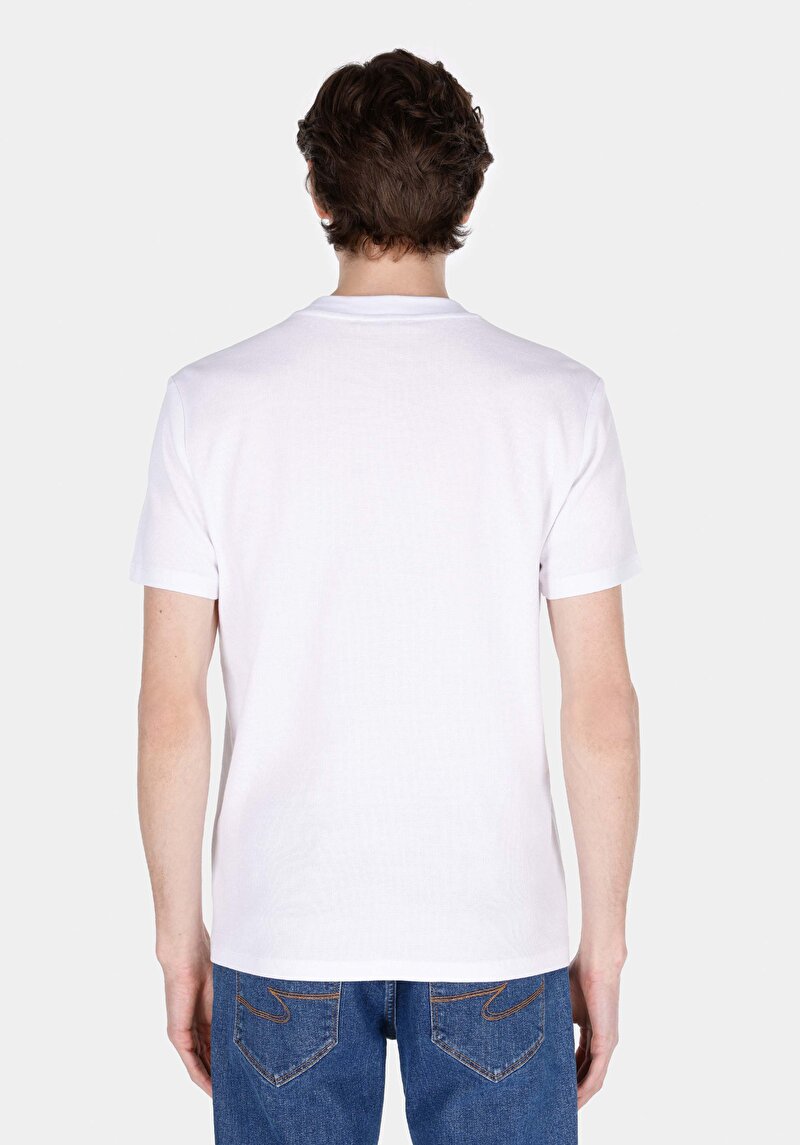 Показати інформацію про Футболка З Коротким Рукавом Чоловіча Біла  Cl1072067