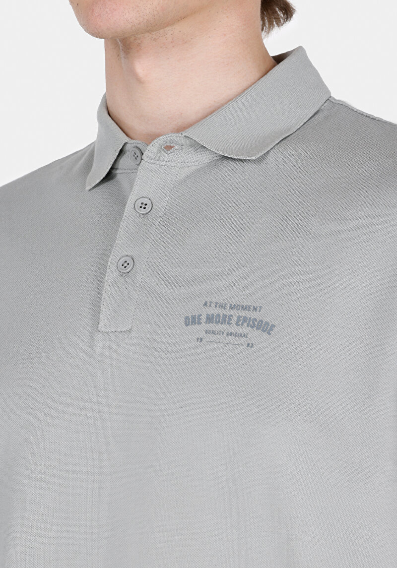 Показати інформацію про Поло З Коротким Рукавом Чоловіче Сіре  Cl1072842