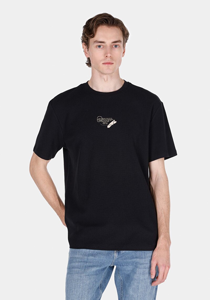 Зображення Футболка З Коротким Рукавом Чоловіча Чорна  Cl1072852