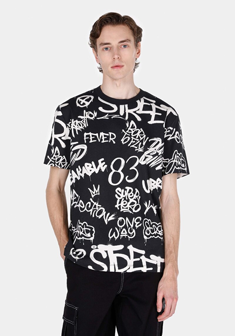 Зображення Футболка З Коротким Рукавом Чоловіча Чорна  Cl1073103