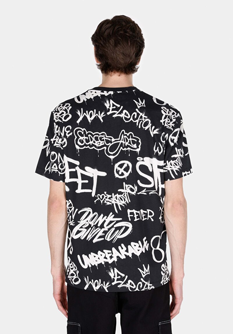 Показати інформацію про Футболка З Коротким Рукавом Чоловіча Чорна  Cl1073103