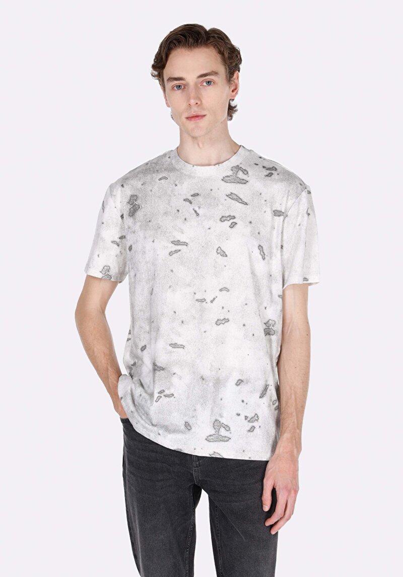 Зображення Футболка З Коротким Рукавом Чоловіча Сіра  Cl1073106