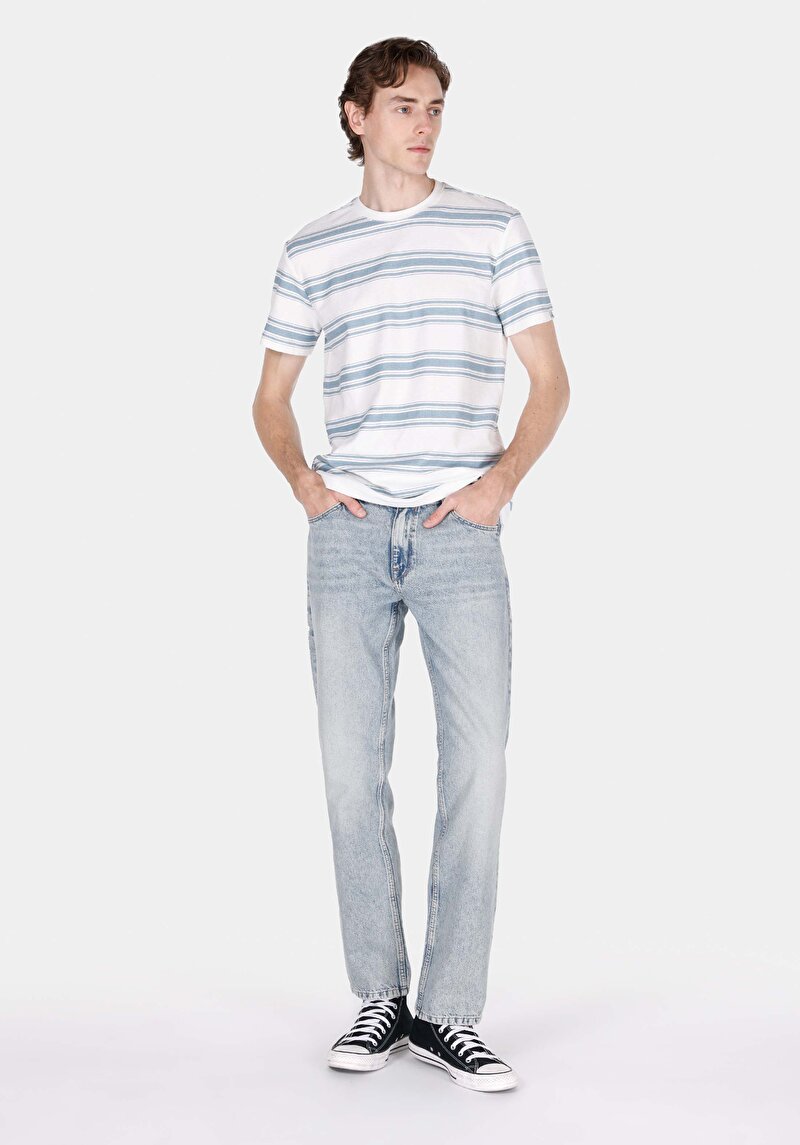 Зображення 045 David Джинси Чоловічі Блакитні Класичного Крою Cl1073428