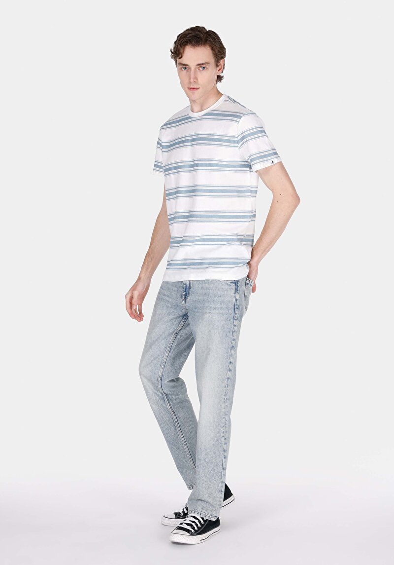 Зображення 045 David Джинси Чоловічі Блакитні Класичного Крою Cl1073428