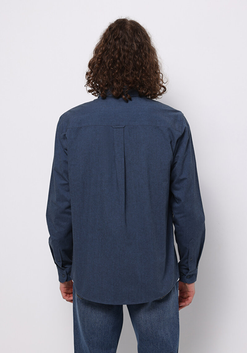 Показати інформацію про Сорочка З Довгим Рукавом Чоловіча Синя  Cl1073845