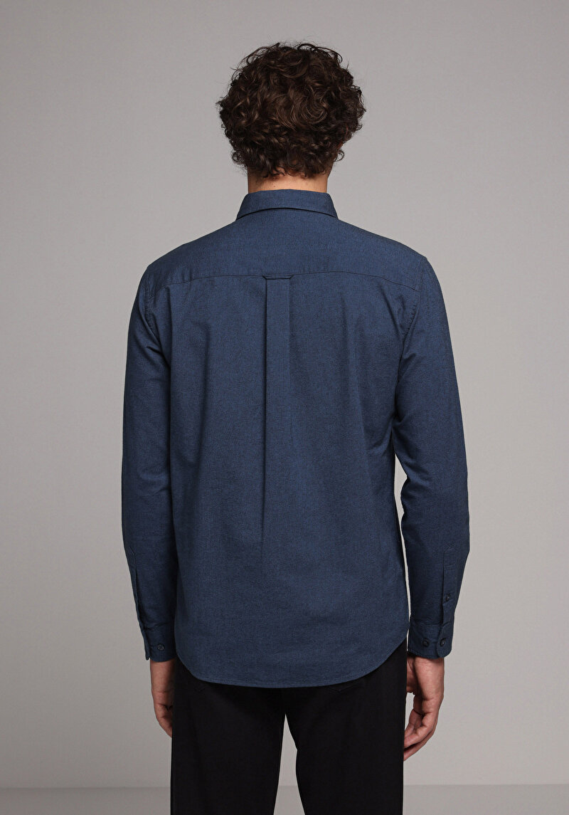 Зображення Сорочка З Довгим Рукавом Чоловіча Синя Cl1073845