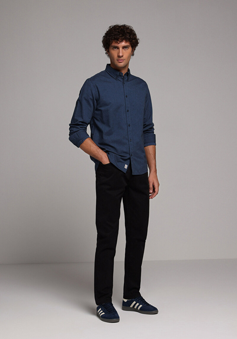 Зображення Сорочка З Довгим Рукавом Чоловіча Синя Cl1073845