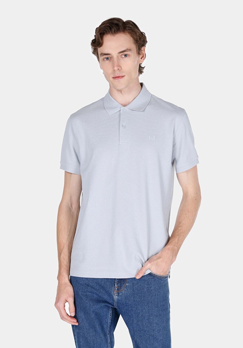 Зображення Поло З Коротким Рукавом Чоловіче Блакитне  Cl1073960