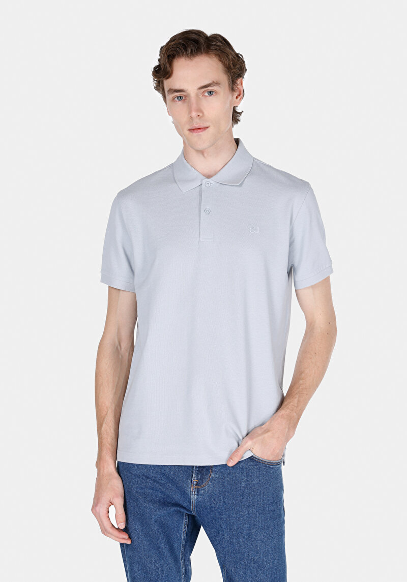 Зображення Поло З Коротким Рукавом Чоловіче Блакитне Cl1073960