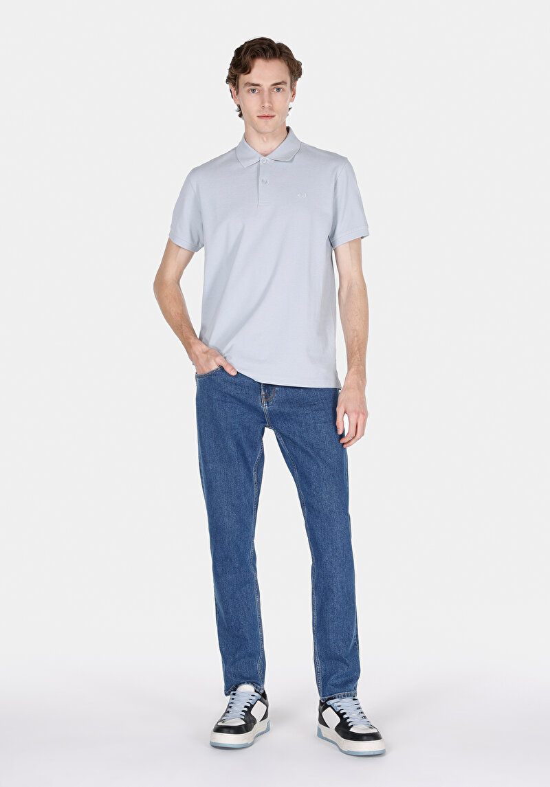 Показати інформацію про Поло З Коротким Рукавом Чоловіче Блакитне  Cl1073960