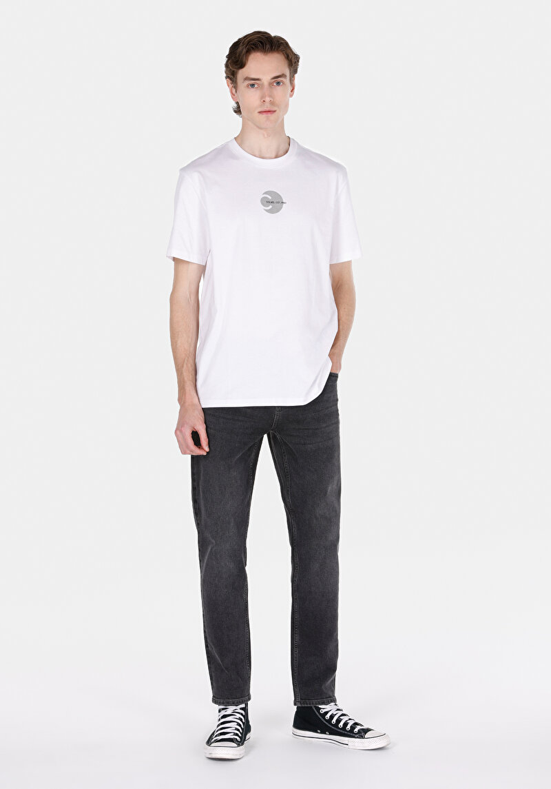 Показати інформацію про Футболка З Коротким Рукавом Чоловіча Біла  Cl1074515