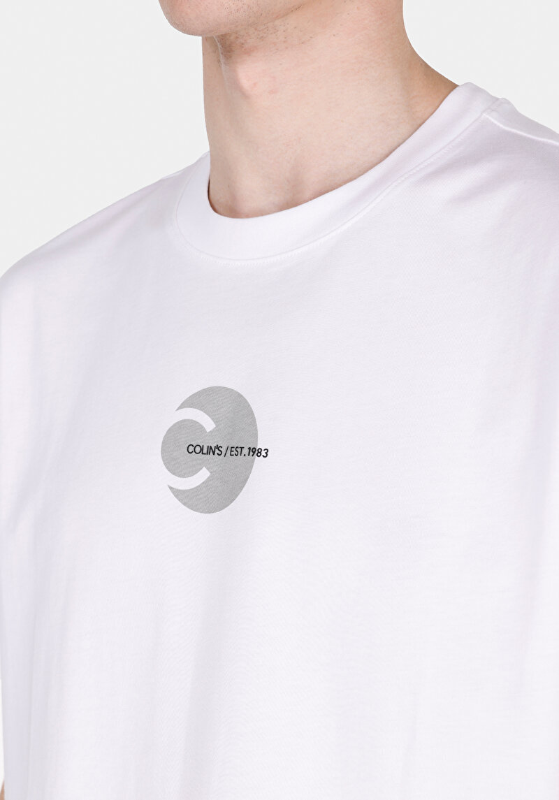 Показати інформацію про Футболка З Коротким Рукавом Чоловіча Біла  Cl1074515