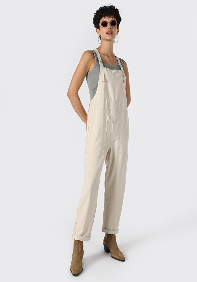 Показати інформацію про Комбінезон Жіночий Бежевий  Cl1062944