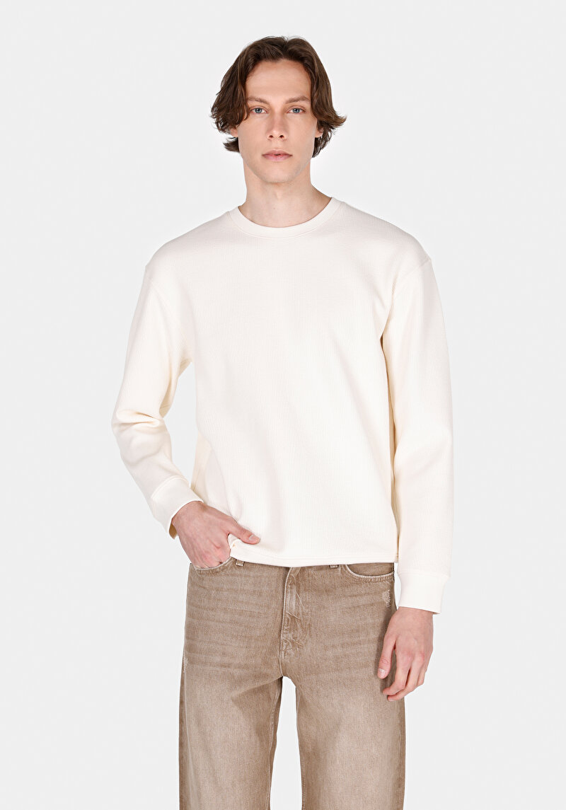 Зображення Футболка З Довгим Рукавом Чоловіча Бежева  Cl1066331