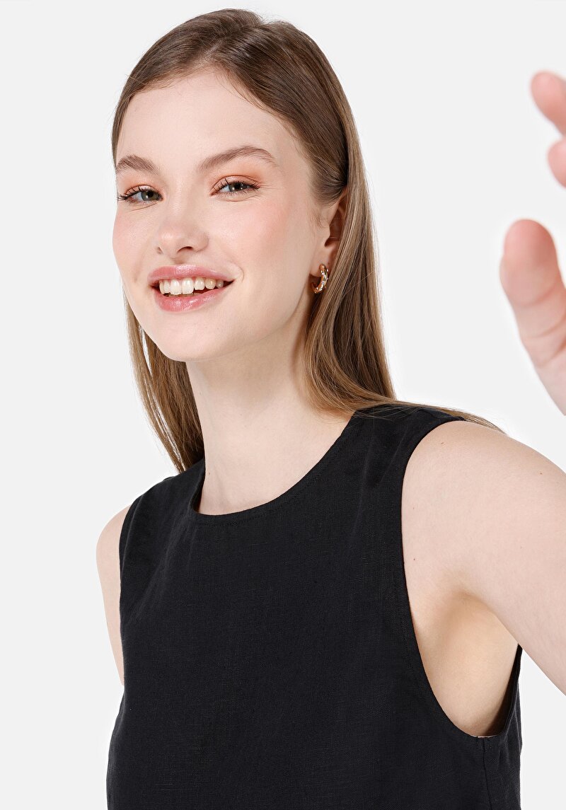 Показати інформацію про Сорочка З Коротким Рукавом Жіноча Чорна  Cl1068924