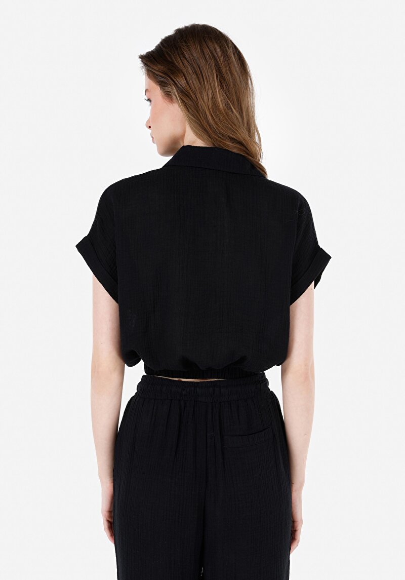 Зображення Сорочка З Коротким Рукавом Жіноча Чорна Cl1068934