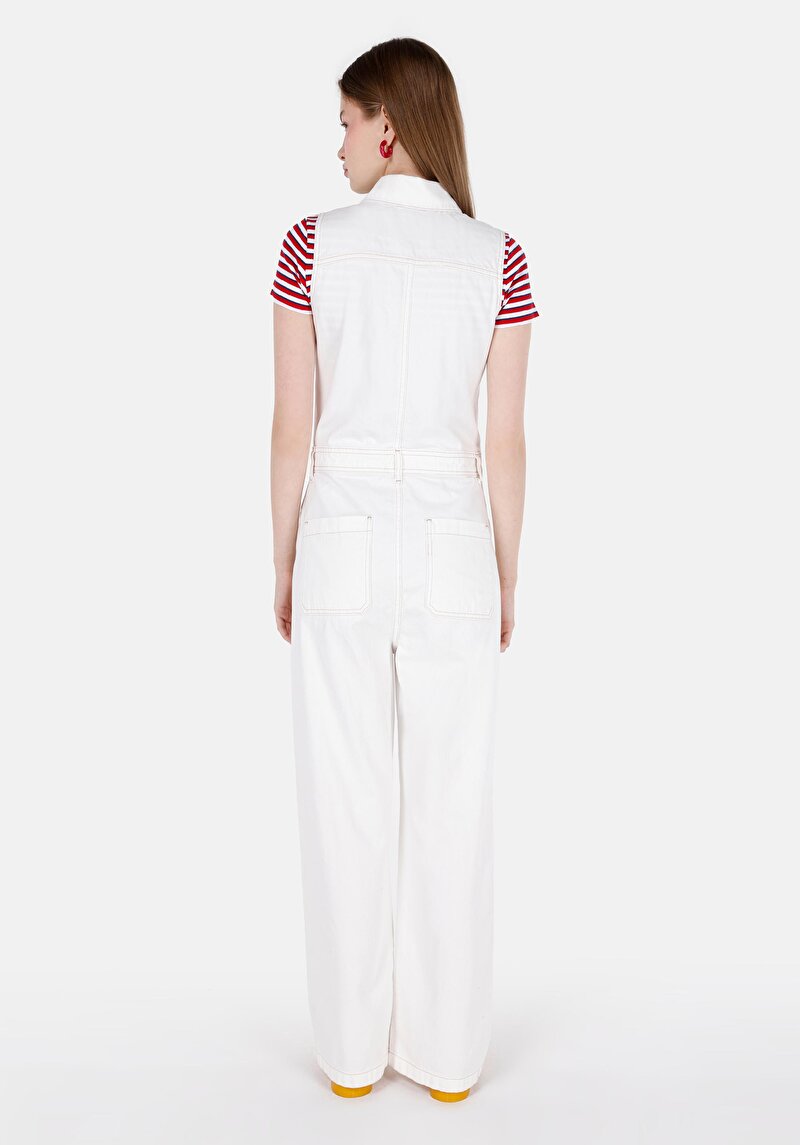 Показати інформацію про Комбінезон Жіночий Білий  Cl1069642