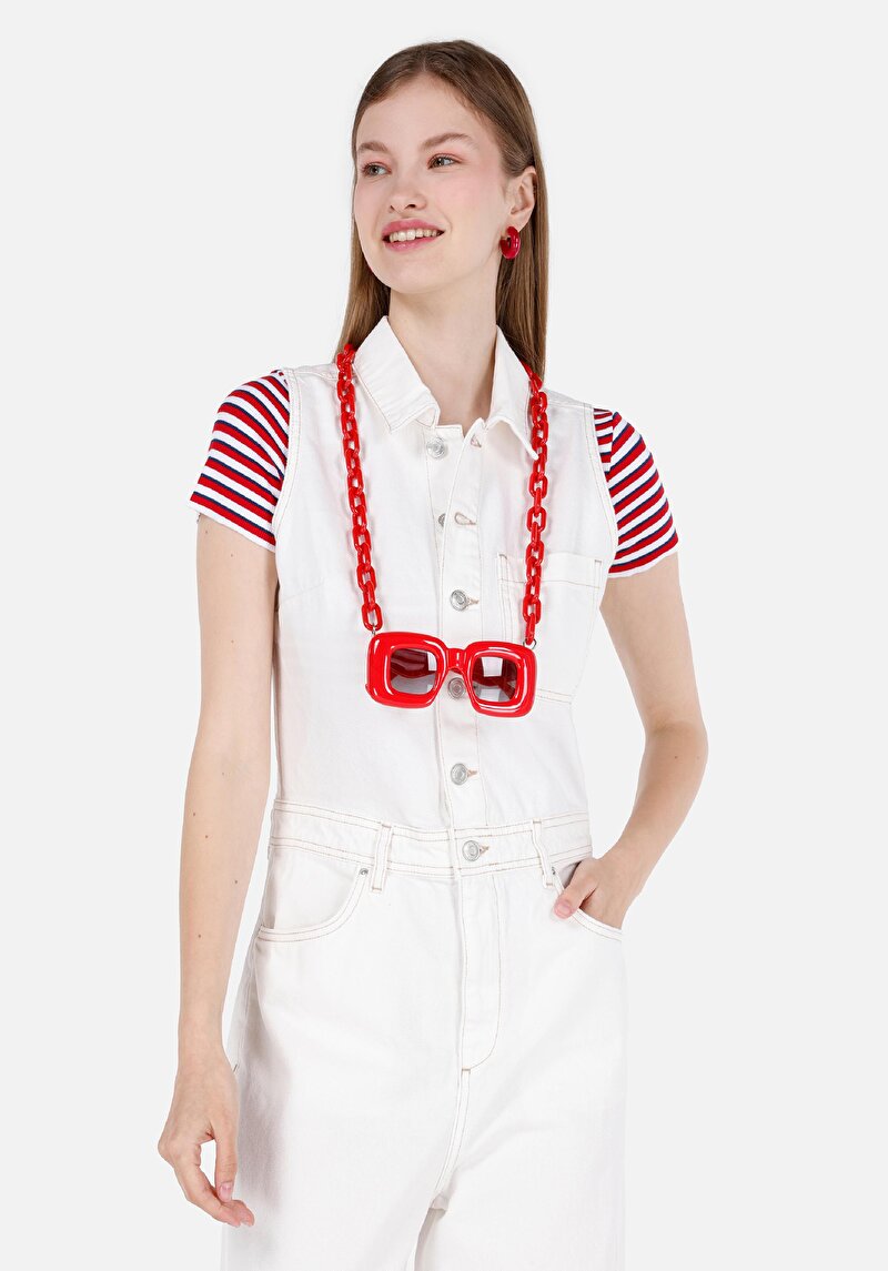 Показати інформацію про Комбінезон Жіночий Білий  Cl1069642