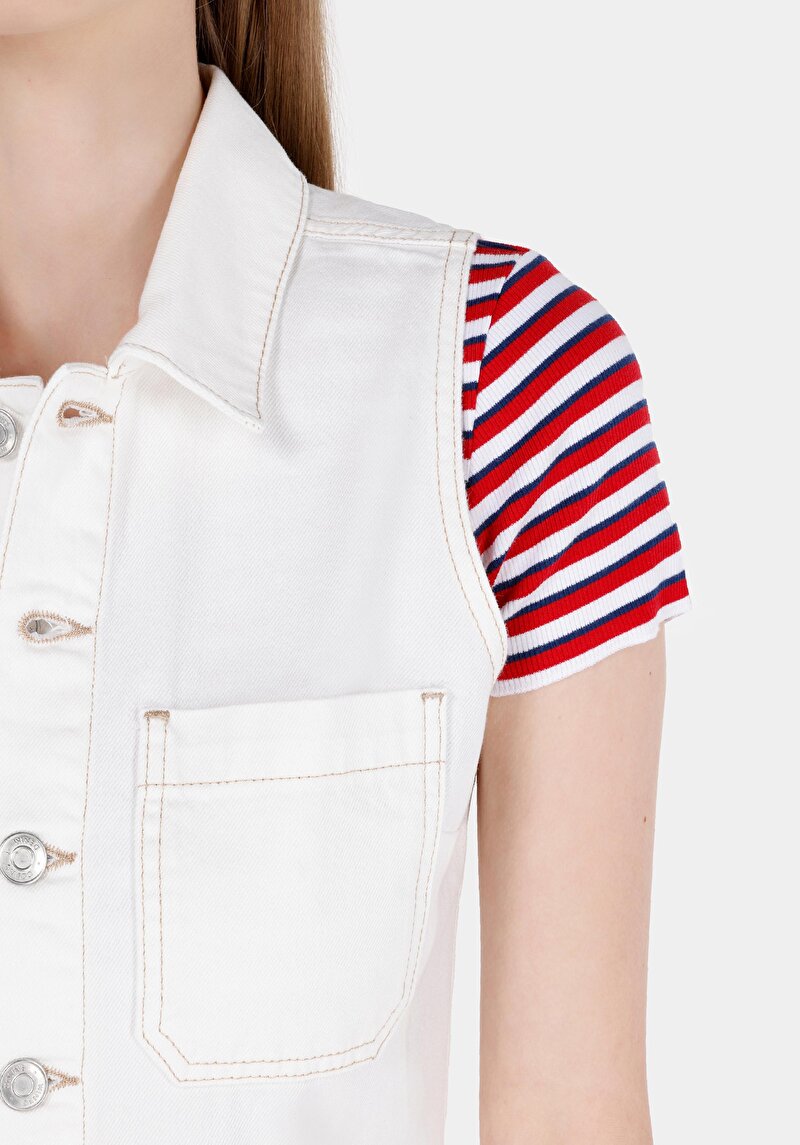 Показати інформацію про Комбінезон Жіночий Білий  Cl1069642