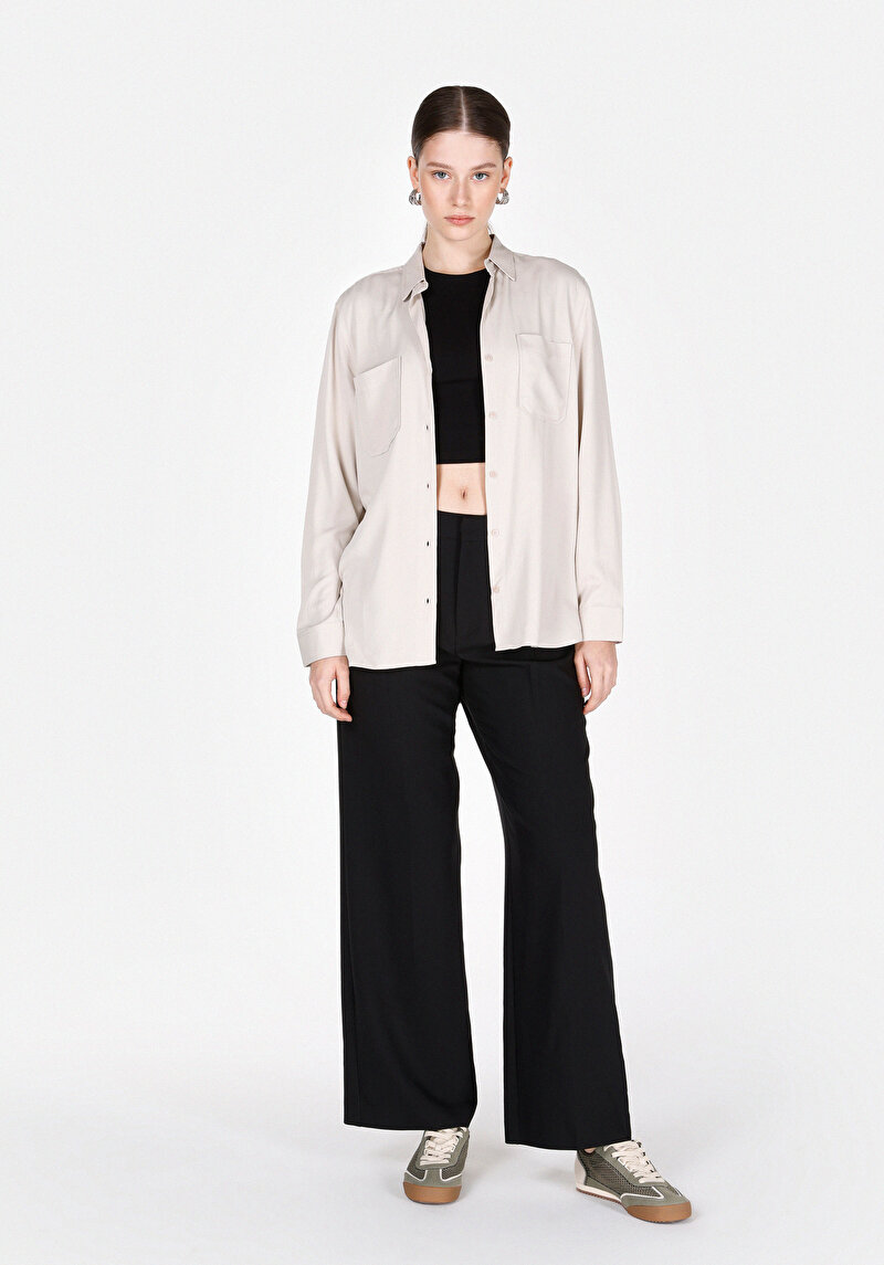 Показати інформацію про Сорочка З Довгим Рукавом Жіноча Бежева  Cl1073413