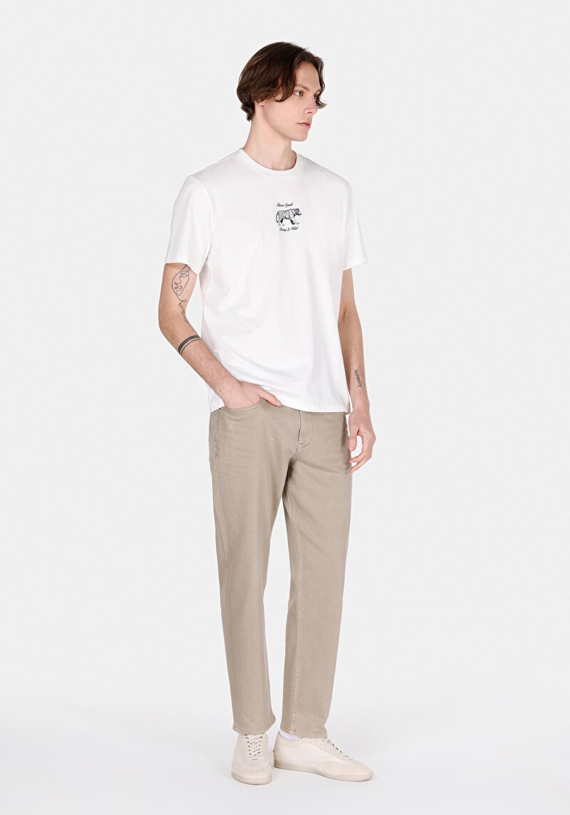 Показати інформацію про Футболка З Коротким Рукавом Чоловіча Біла  Cl1074048