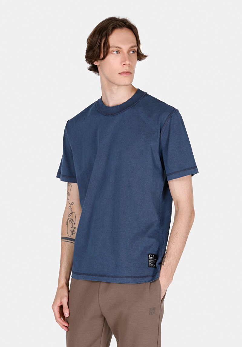 Зображення Футболка З Коротким Рукавом Чоловіча Блакитна  Cl1072858