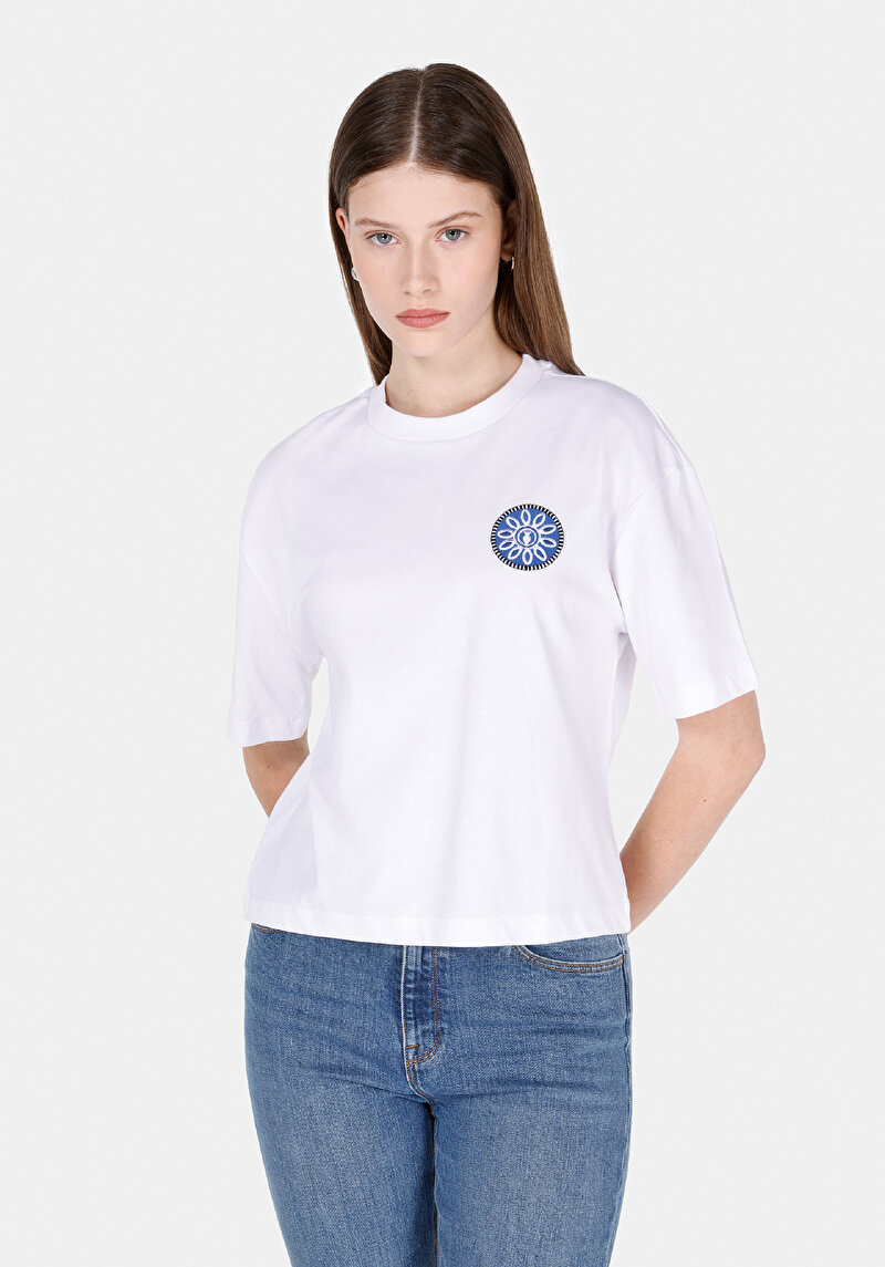 Зображення Футболка З Коротким Рукавом Жіноча Біла  Cl1072193