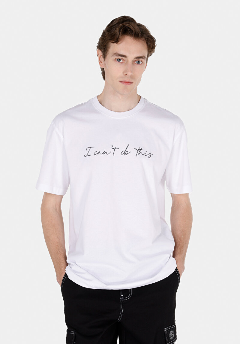 Зображення Футболка З Коротким Рукавом Чоловіча Біла  Cl1073107