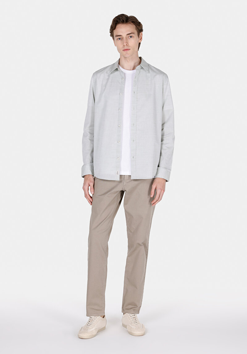 Зображення Сорочка З Довгим Рукавом Чоловіча Зелена Cl1073846