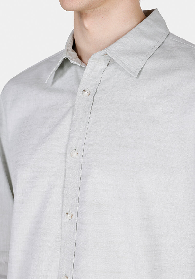 Зображення Сорочка З Довгим Рукавом Чоловіча Зелена Cl1073846