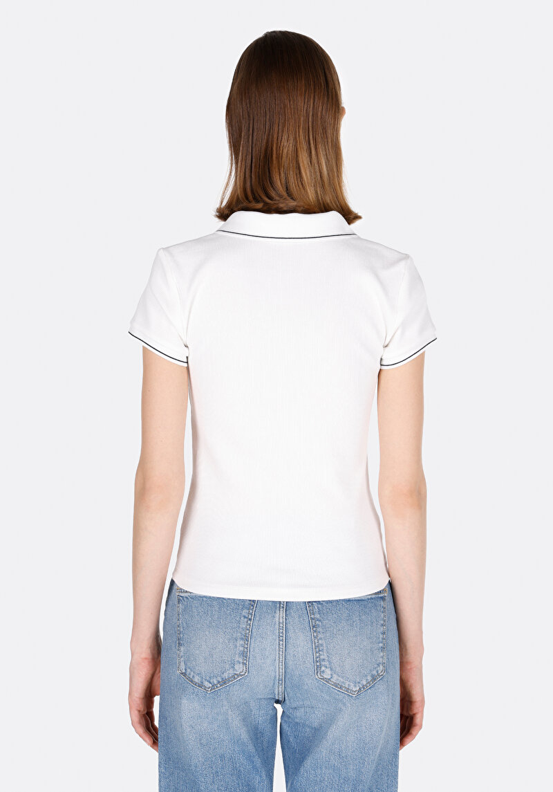 Показати інформацію про Поло З Коротким Рукавом Жіноче Біле  Cl1073698