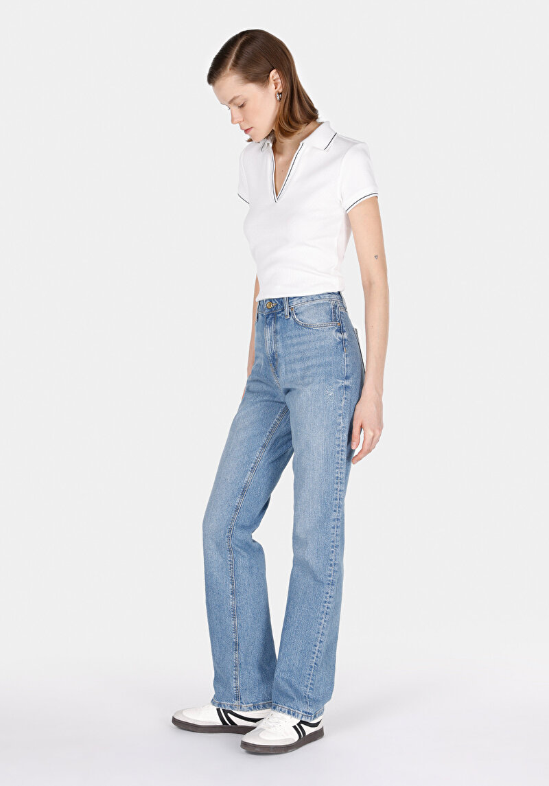 Зображення 792 Mila Джинси Жіночі Блакитні Класичного Крою Cl1073872