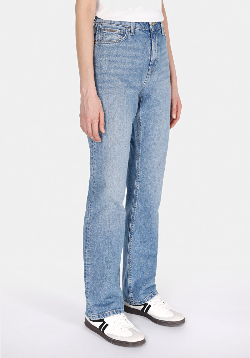 Показати інформацію про 792 Mila Джинси Жіночі Блакитні Класичного Крою Cl1073872