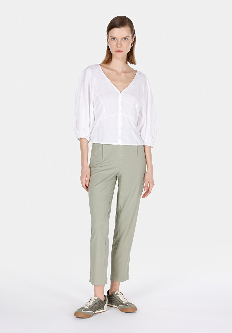 Показати інформацію про Сорочка З Довгим Рукавом Жіноча Біла  Cl1074629