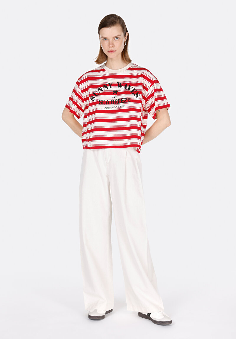 Показати інформацію про Футболка З Коротким Рукавом Жіноча Червона  Cl1073181