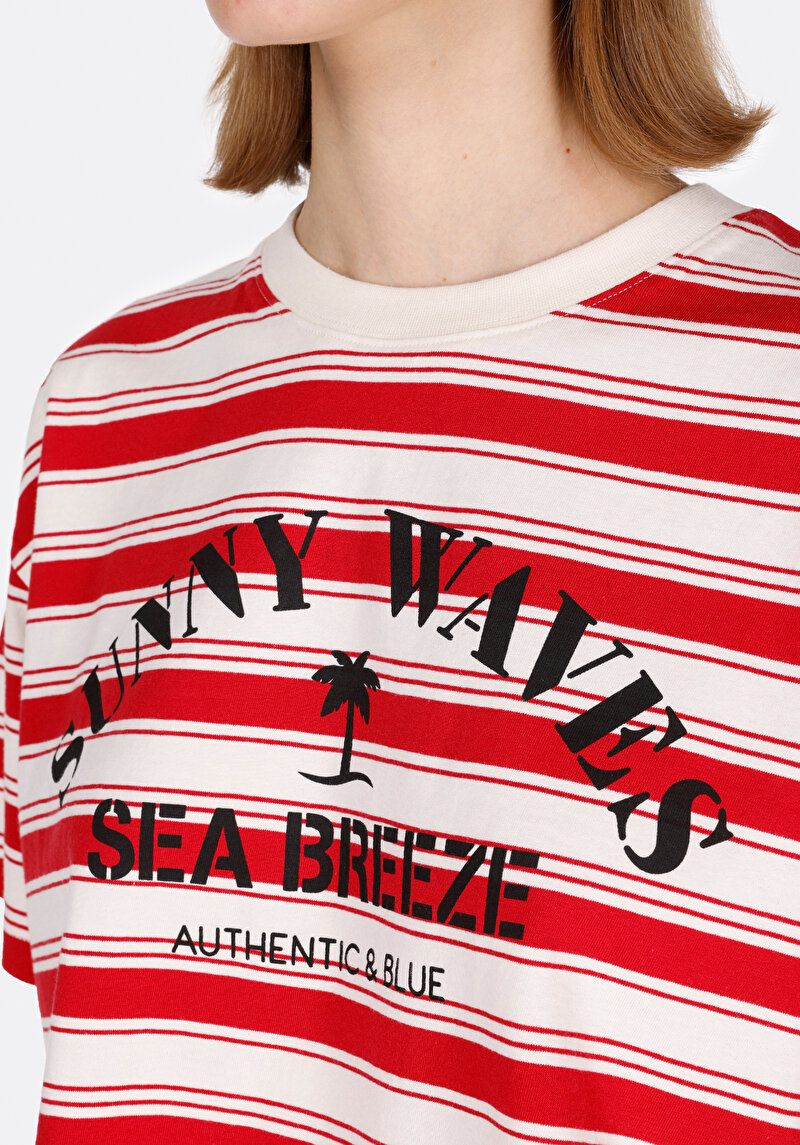 Показати інформацію про Футболка З Коротким Рукавом Жіноча Червона  Cl1073181