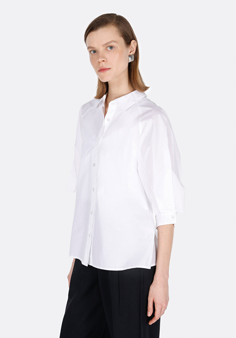 Зображення Сорочка З Довгим Рукавом Жіноча Біла  Cl1073336