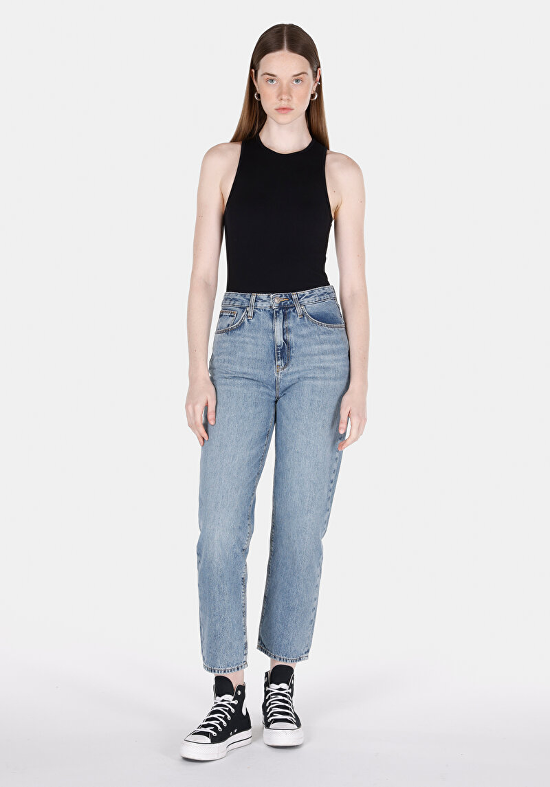 Зображення 884 Lauren Джинси Жіночі Блакитні Прямого Крою Cl1073511