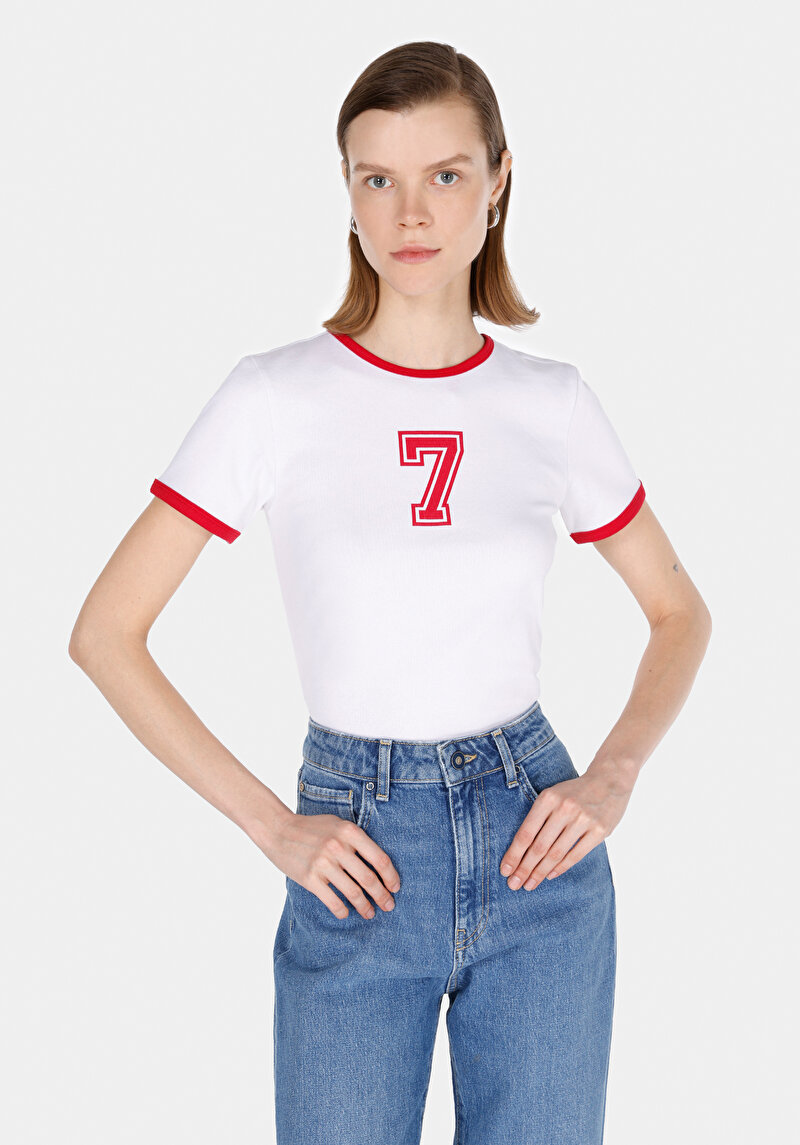 Зображення Футболка З Коротким Рукавом Жіноча Біла  Cl1073533