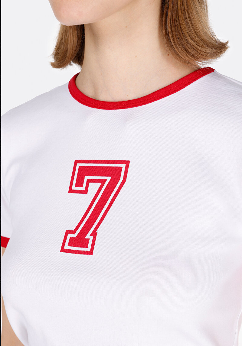 Показати інформацію про Футболка З Коротким Рукавом Жіноча Біла  Cl1073533