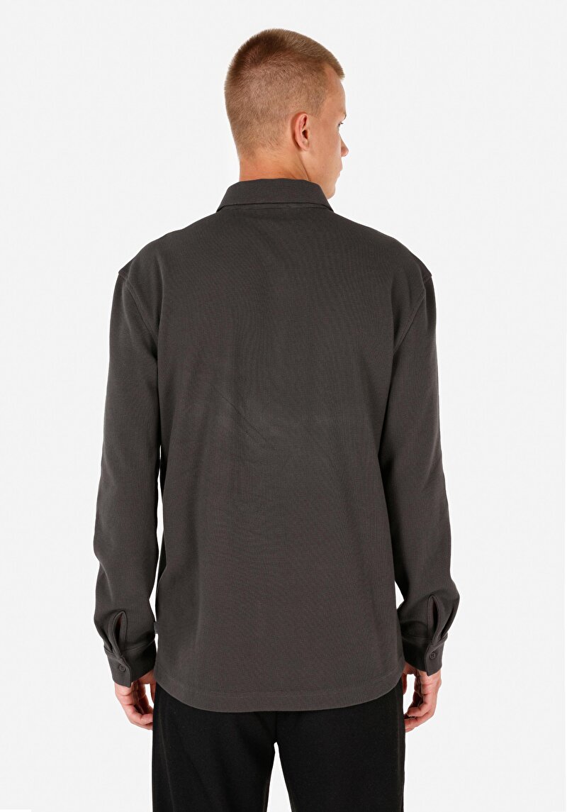 Показати інформацію про Футболка З Довгим Рукавом Чоловіча Сіра  Cl1070049