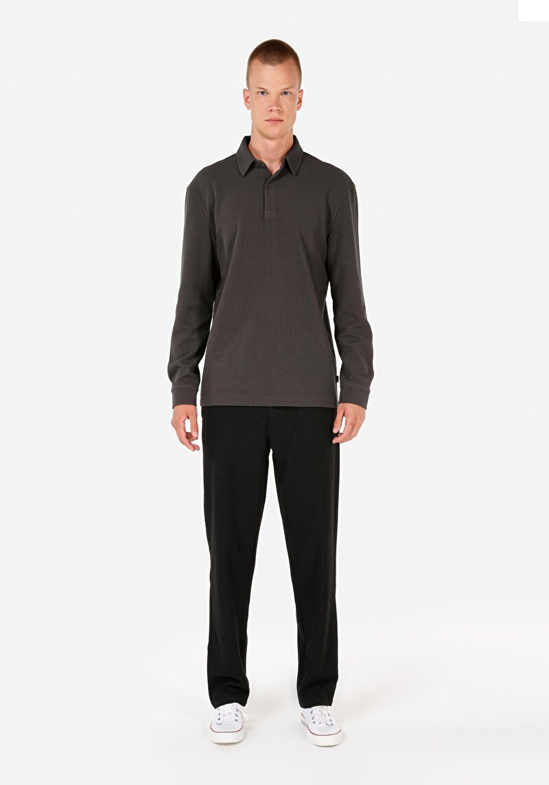 Показати інформацію про Футболка З Довгим Рукавом Чоловіча Сіра  Cl1070049