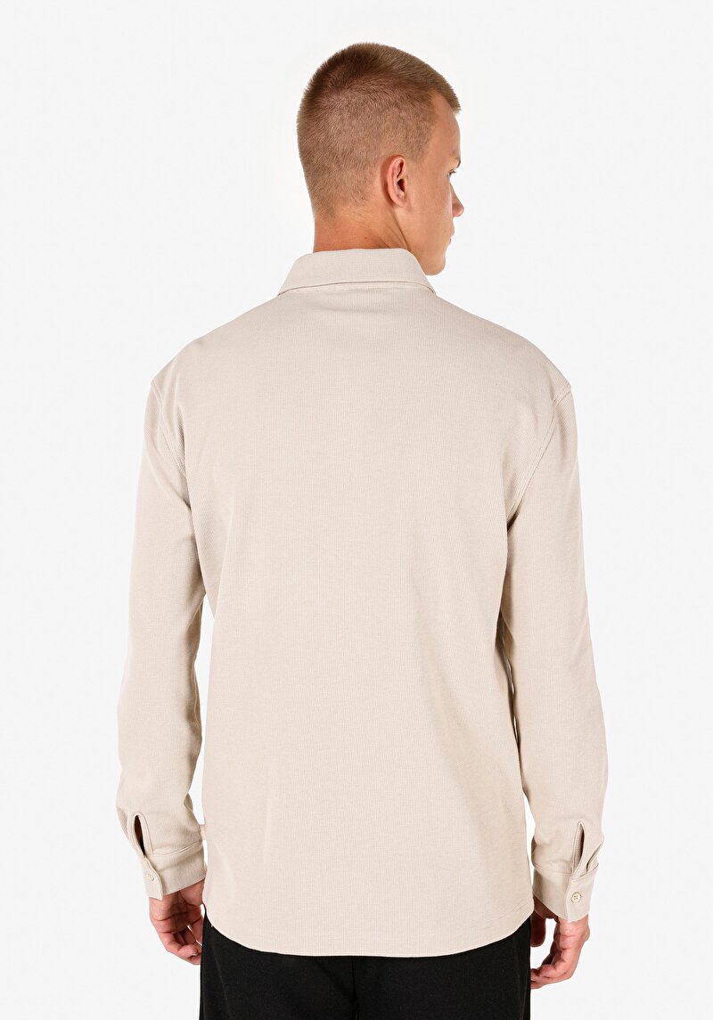 Показати інформацію про Футболка З Довгим Рукавом Чоловіча Бежева  Cl1070049