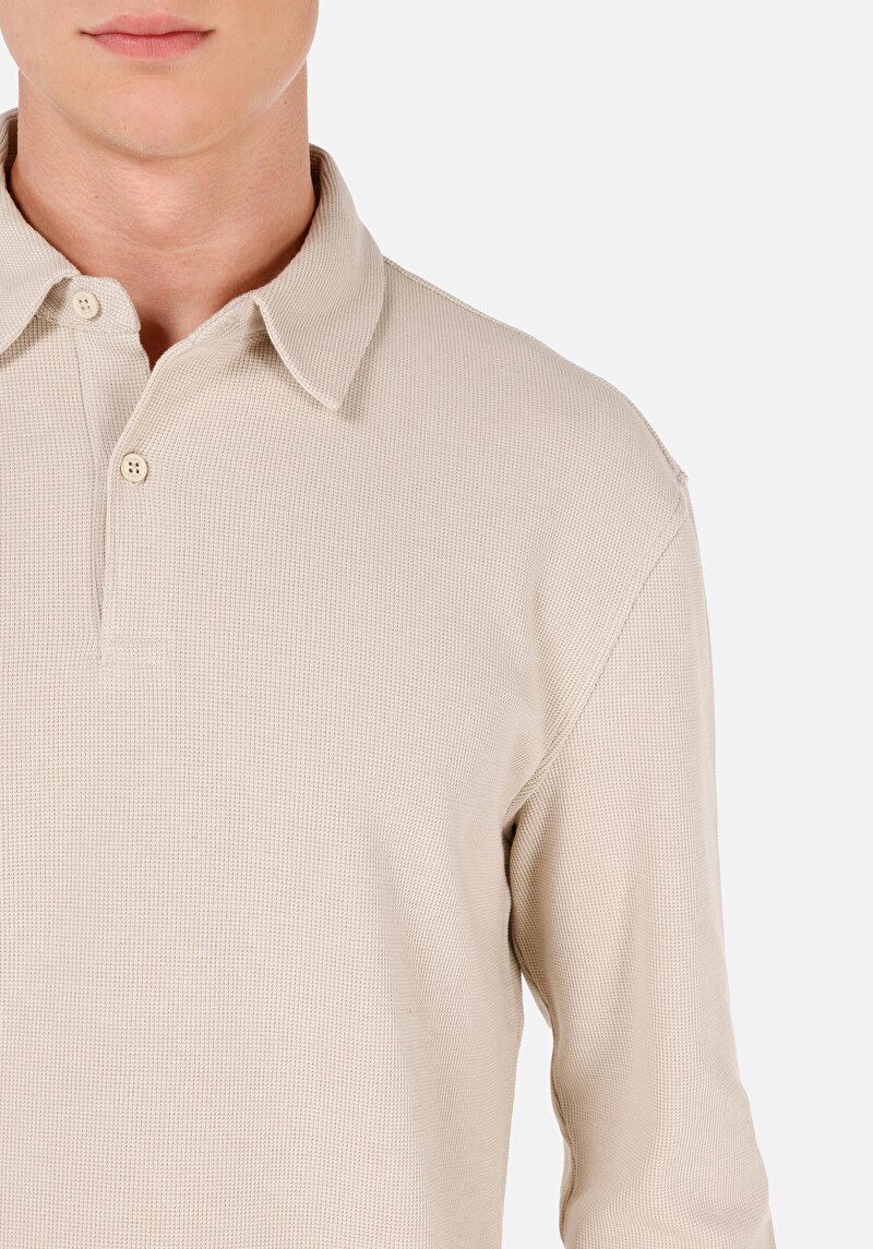 Показати інформацію про Футболка З Довгим Рукавом Чоловіча Бежева  Cl1070049