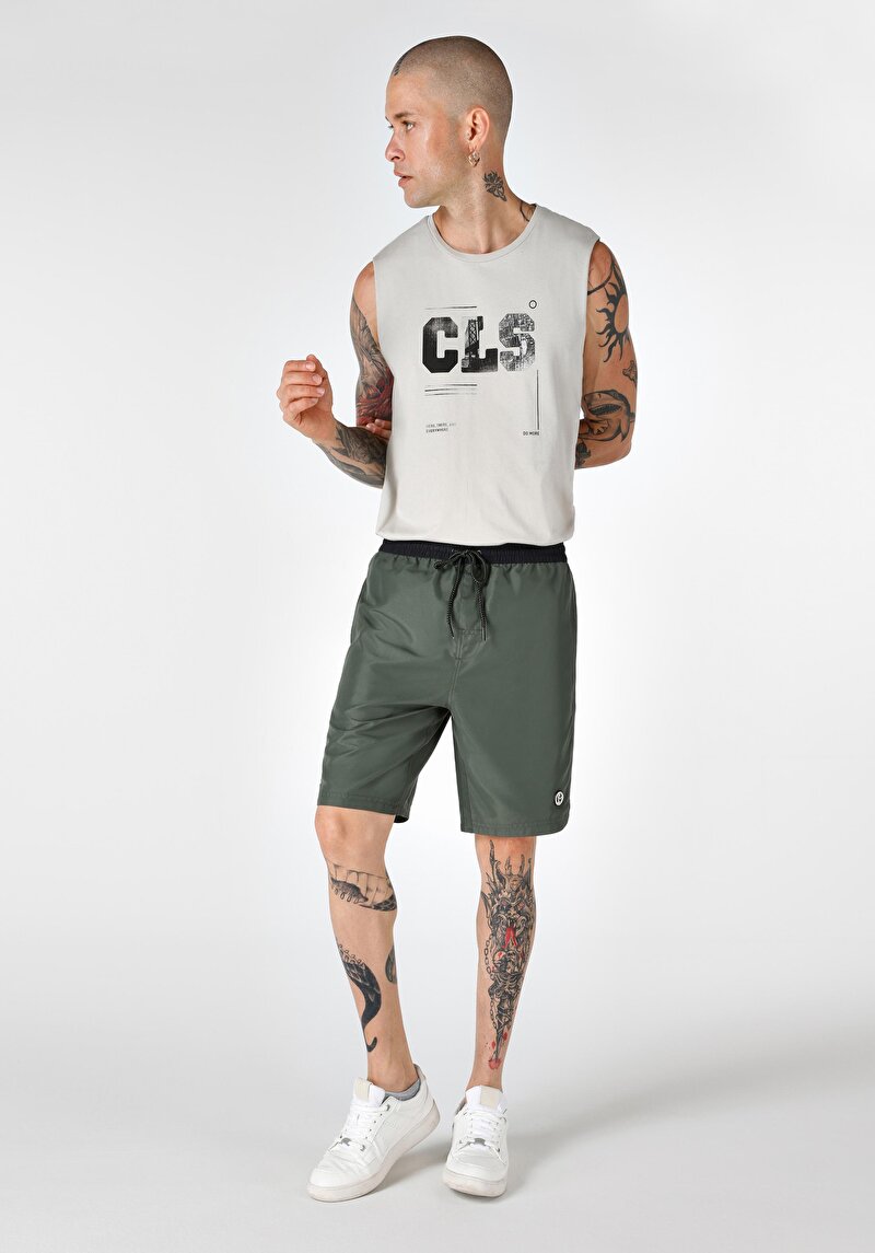 Показати інформацію про Шорти Пляжні Чоловічі Зелені  Cl1064984