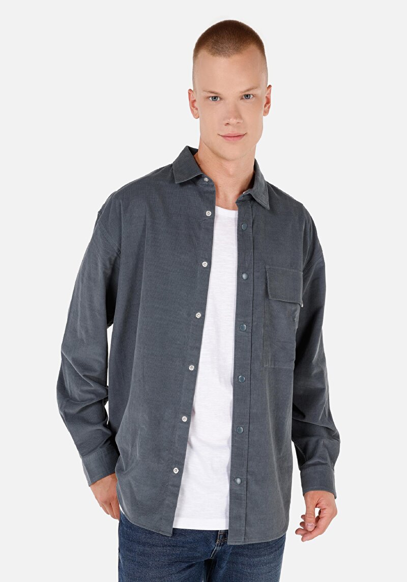 Зображення Сорочка З Довгим Рукавом Чоловіча Зелена Cl1070057