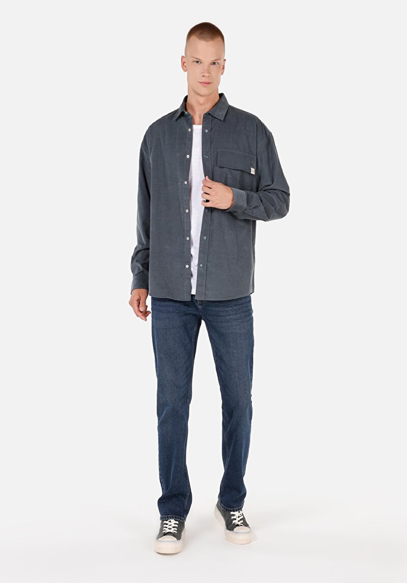 Зображення Сорочка З Довгим Рукавом Чоловіча Зелена Cl1070057