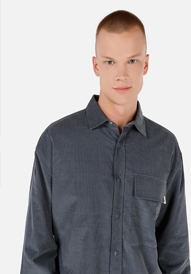 Зображення Сорочка З Довгим Рукавом Чоловіча Зелена Cl1070057